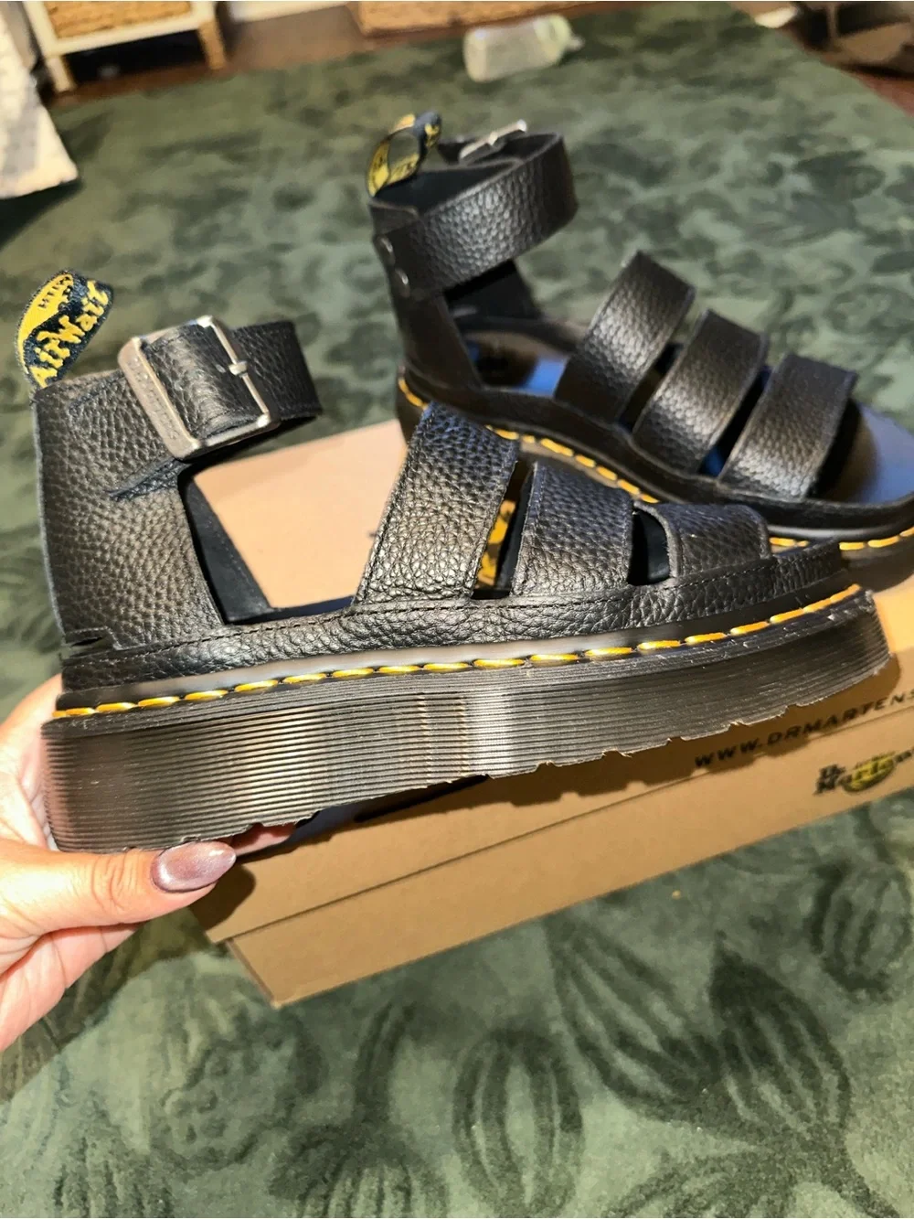 Dr. Martens Clarissa Quad Black Sandal